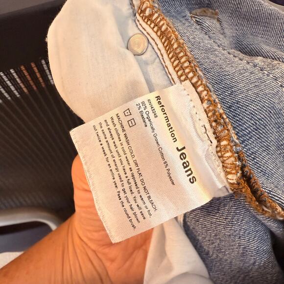 Reformation Jeans Women’s Size 29P Petite High Rise Skinny Darwin Wash - Picture 9 of 11